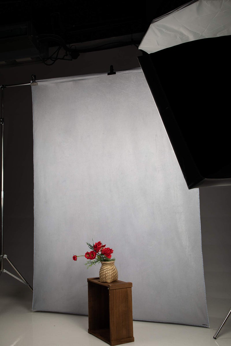 Kate 5x7ft/1.5m(W) x2.2m(H) Silver Grey Background White Grey Backdrop Tint Portrait Photography Tinge Backdrop Photography Studio Props - Image 3